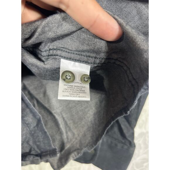 UNTUCKit Button Up XXL Gray Long Sleeve Cotton - Picture 7 of 9